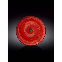 Тарелка круглая , Wilmax, Spiral, 28 см, Красный