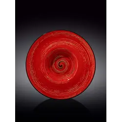 Тарелка глубокая, Wilmax, Spiral, 24 см, 200 мл, Красный