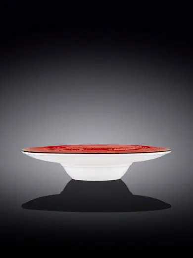 Тарелка глубокая, Wilmax, Spiral, 24 см, 200 мл, Красный