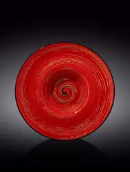 Тарелка глубокая, Wilmax, Spiral, 27 см, 250 мл, Красный