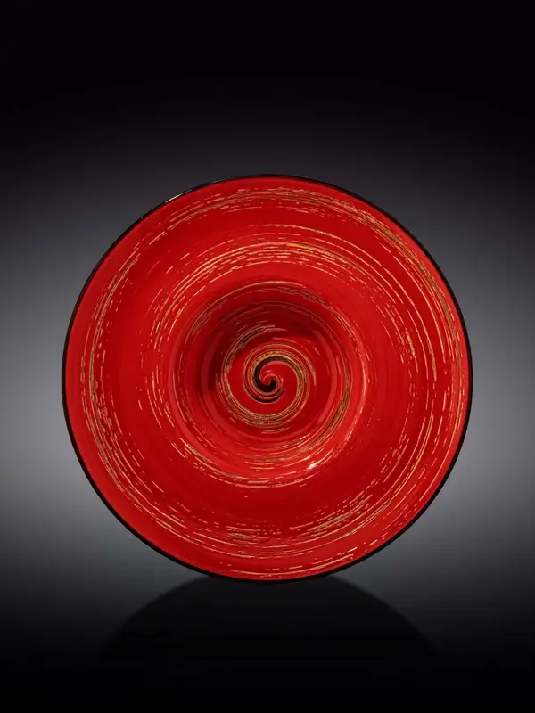 Тарелка глубокая, Wilmax, Spiral, 27 см, 250 мл, Красный