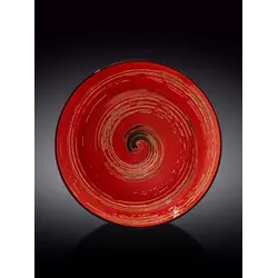 Тарелка глубокая, Wilmax, Spiral, 25.5 см, 300 мл, Красный