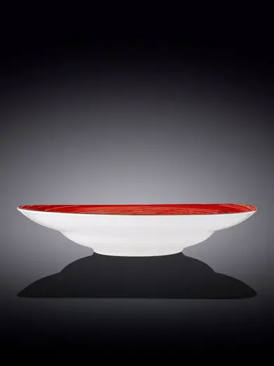 Тарелка глубокая, Wilmax, Spiral, 28.5 см, 500 мл, Красный