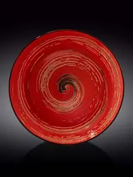 Тарелка глубокая, Wilmax, Spiral, 28.5 см, 500 мл, Красный