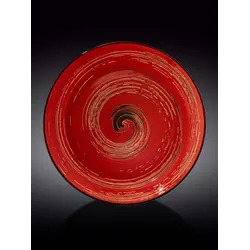 Тарелка глубокая, Wilmax, Spiral, 28.5 см, 500 мл, Красный