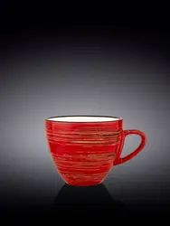 Чашка, Wilmax, Spiral, 300 мл, Красный