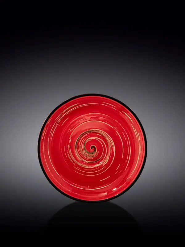 Блюдце, Wilmax, Spiral, 15 см, Красный