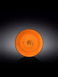 Тарелка круглая, Wilmax, Spiral, 18 см, Оранжевый