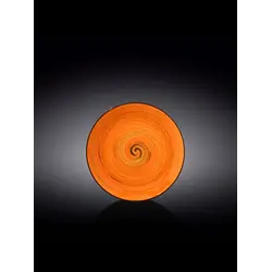 Тарелка круглая, Wilmax, Spiral, 18 см, Оранжевый