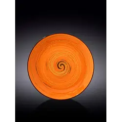 Тарелка круглая, Wilmax, Spiral, 23 см, Оранжевый