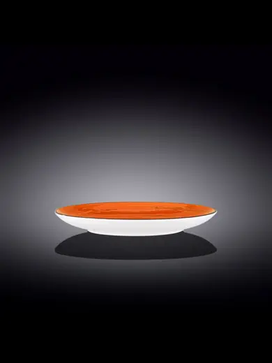 Тарелка круглая , Wilmax, Spiral, 25 см, Оранжевый