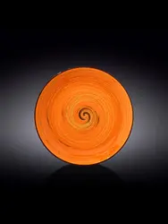 Тарелка круглая , Wilmax, Spiral, 25 см, Оранжевый