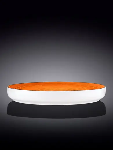 Тарелка круглая, Wilmax, Spiral, 28 см, Оранжевый