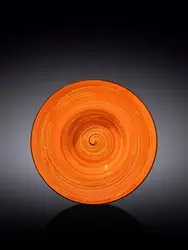 Тарелка глубокая, Wilmax, Spiral, 22.5 см, 1100 мл, Оранжевый