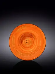 Тарелка глубокая, Wilmax, Spiral, 25.5 см, 1500 мл, Оранжевый
