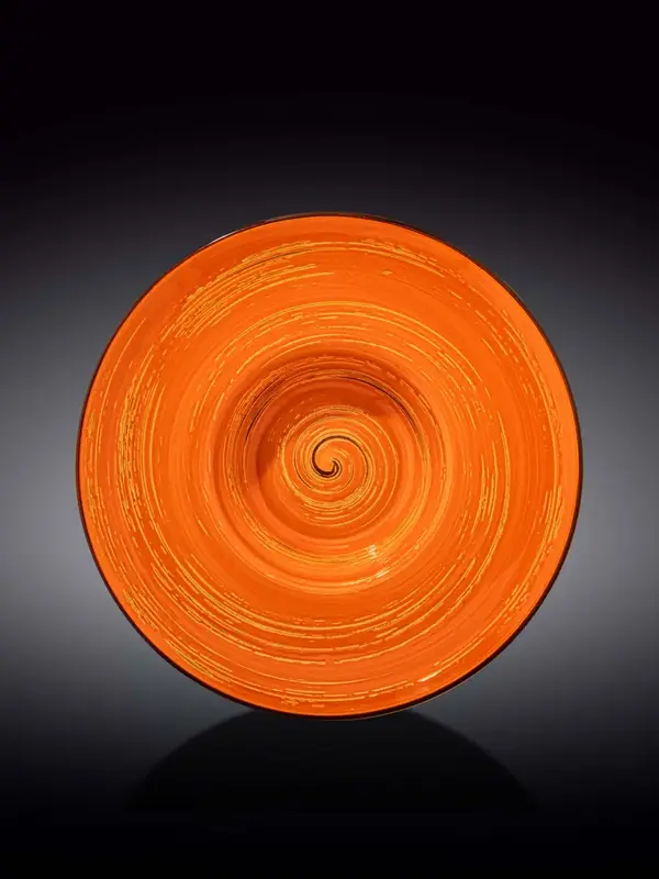 Тарелка глубокая, Wilmax, Spiral, 24 см, 200 мл, Оранжевый