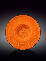 Тарелка глубокая, Wilmax, Spiral, 27 см, 250 мл, Оранжевый