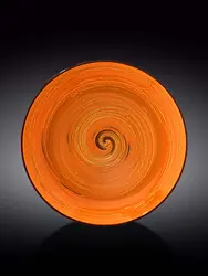 Тарелка глубокая, Wilmax, Spiral, 25.5 см, 350 мл, Оранжевый