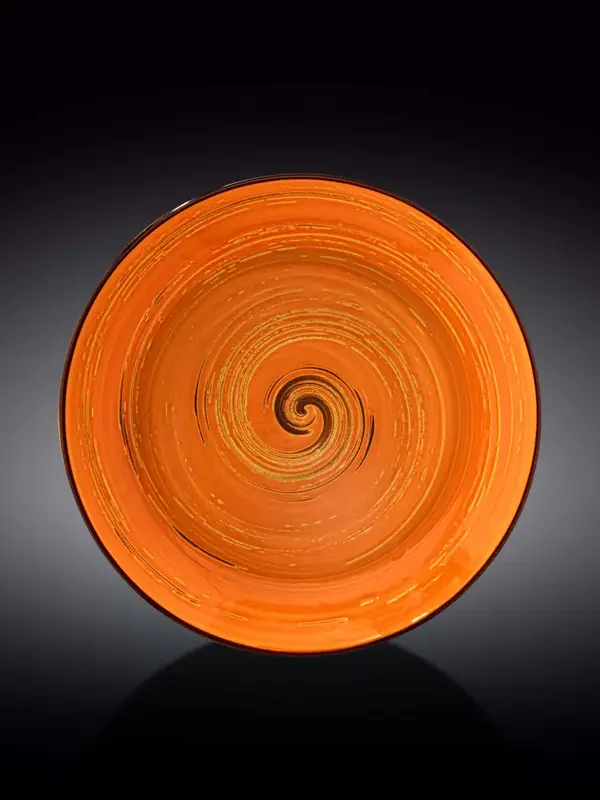 Тарелка глубокая, Wilmax, Spiral, 25.5 см, 350 мл, Оранжевый