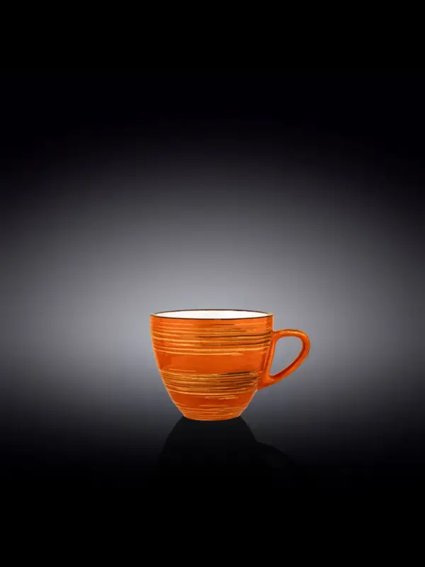 Чашка, Wilmax, Spiral, 190 мл, Оранжевый