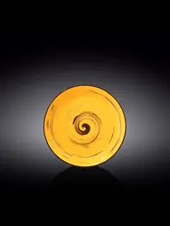Тарелка круглая, Wilmax, Spiral, 18 см, Желтый