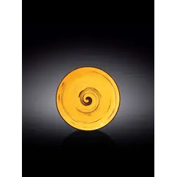 Тарелка круглая, Wilmax, Spiral, 18 см, Желтый
