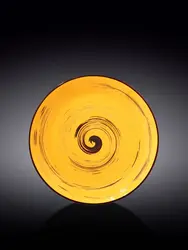 Тарелка круглая, Wilmax, Spiral, 20 см, Желтый