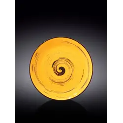 Тарелка круглая, Wilmax, Spiral, 20 см, Желтый