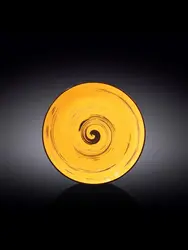 Тарелка круглая, Wilmax, Spiral, 23 см, Желтый