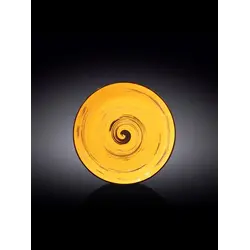 Тарелка круглая, Wilmax, Spiral, 23 см, Желтый