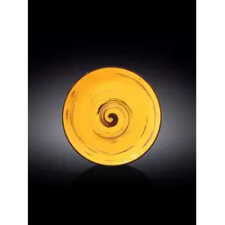Тарелка круглая , Wilmax, Spiral, 25 см, Желтый