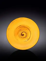 Тарелка глубокая, Wilmax, Spiral, 22.5 см, 1100 мл, Желтый