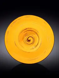Тарелка глубокая, Wilmax, Spiral, 27 см, 250 мл, Желтый