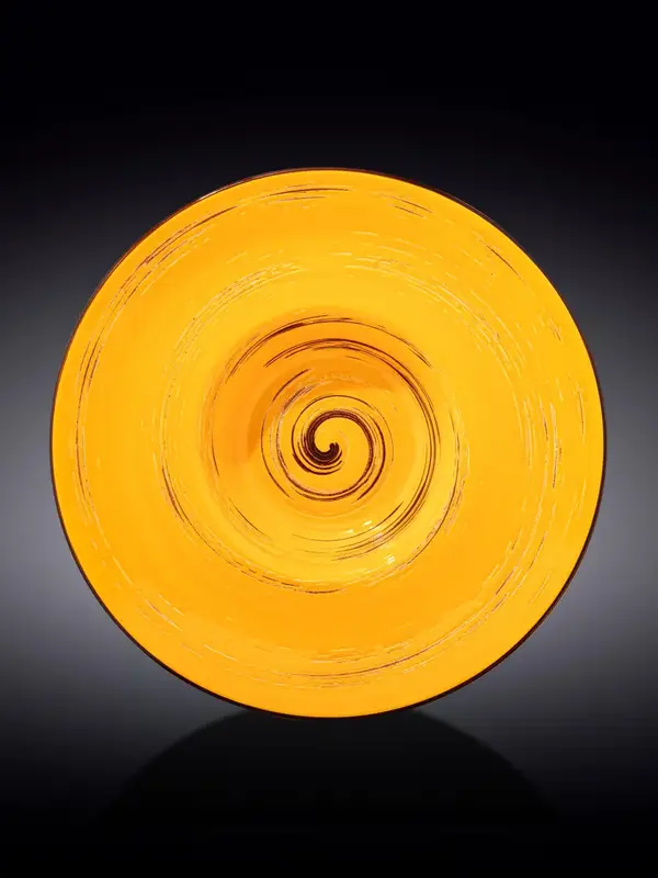 Тарелка глубокая, Wilmax, Spiral, 27 см, 250 мл, Желтый