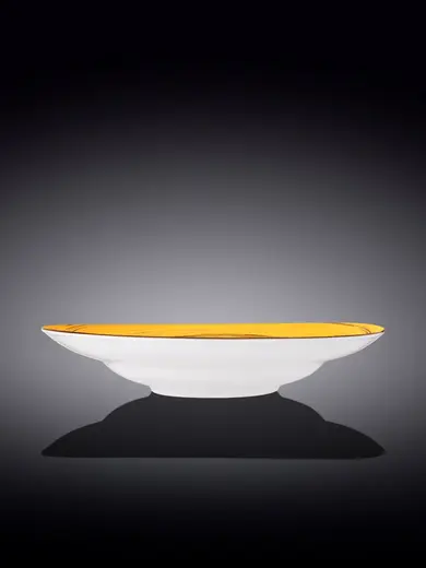 Тарелка глубокая, Wilmax, Spiral, 28.5 см, 500 мл, Желтый