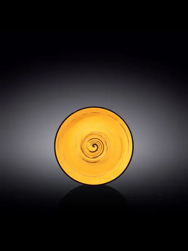 Блюдце, Wilmax, Spiral, 14 см, Желтый