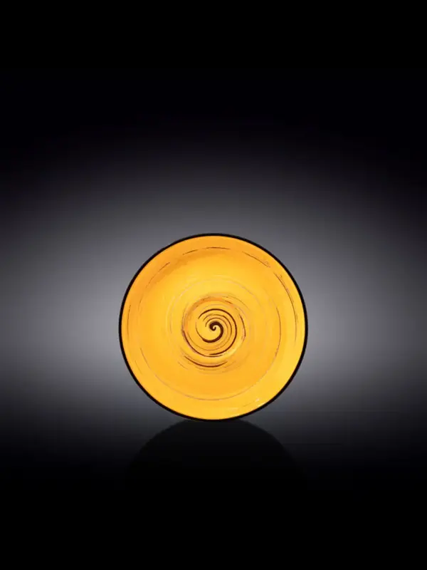 Блюдце, Wilmax, Spiral, 15 см, Желтый