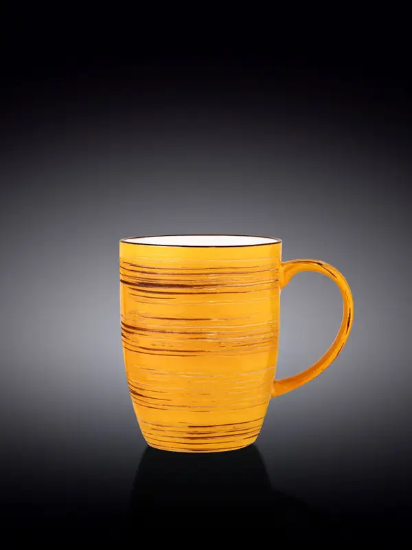 Кружка, Wilmax, Spiral, 460 мл, Желтый