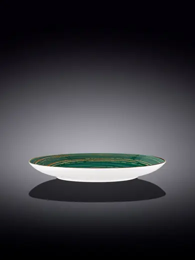 Тарелка круглая, Wilmax, Spiral, 20.5 см, Зеленый