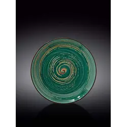 Тарелка круглая, Wilmax, Spiral, 20.5 см, Зеленый