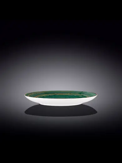 Тарелка круглая , Wilmax, Spiral, 25 см, Зеленый