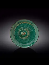 Тарелка круглая , Wilmax, Spiral, 25 см, Зеленый