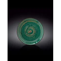 Тарелка круглая , Wilmax, Spiral, 25 см, Зеленый