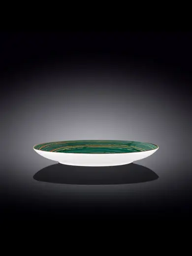 Тарелка круглая , Wilmax, Spiral, 28 см, Зеленый