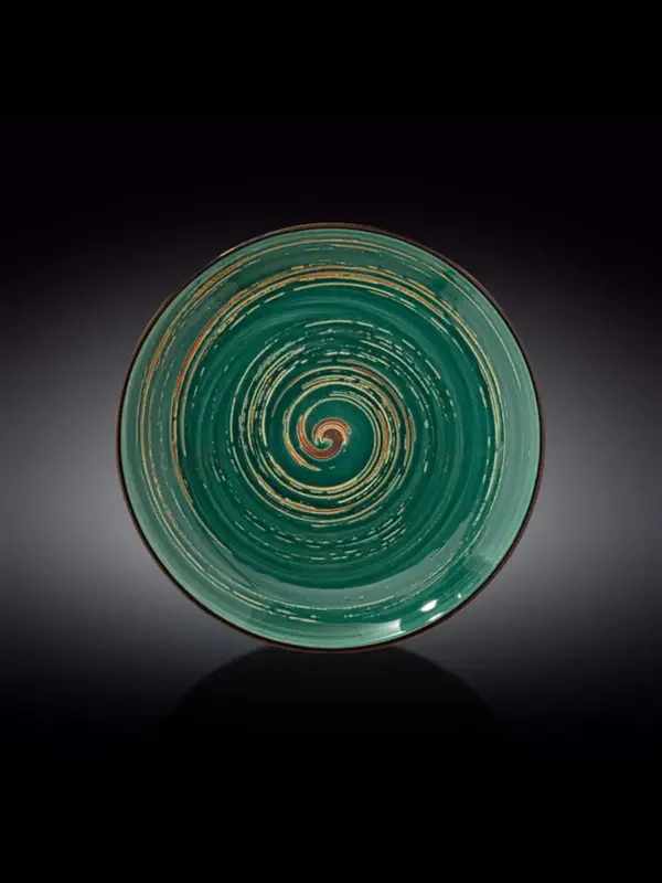 Тарелка круглая , Wilmax, Spiral, 28 см, Зеленый