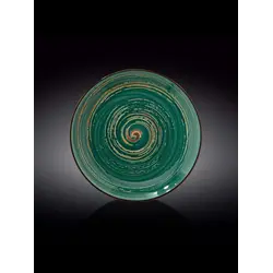 Тарелка круглая , Wilmax, Spiral, 28 см, Зеленый
