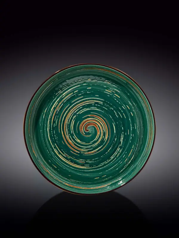 Тарелка круглая , Wilmax, Spiral, 23 см, Зеленый