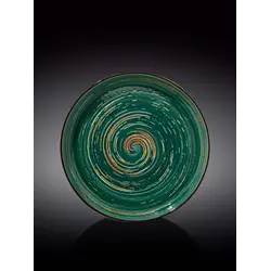 Тарелка круглая, Wilmax, Spiral, 28 см, Зеленый
