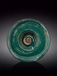 Тарелка глубокая, Wilmax, Spiral, 24 см, 200 мл, Зеленый