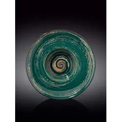 Тарелка глубокая, Wilmax, Spiral, 24 см, 200 мл, Зеленый